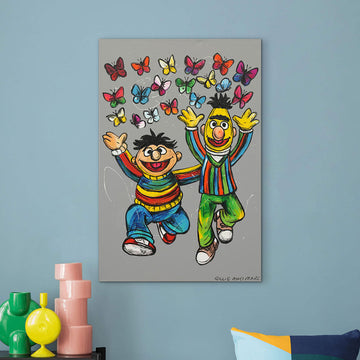 Bert and Ernie Danced Together (Original Painting)