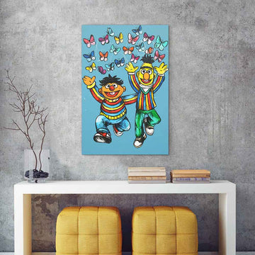 Bert and Ernie Forever and Ever (Original Painting)