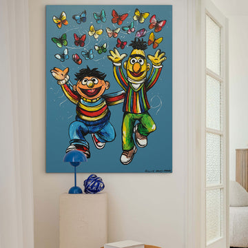 Bert and Ernie Were Best Friends (Original Painting)