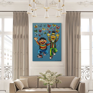 Bert and Ernie Were Best Friends (Original Painting)