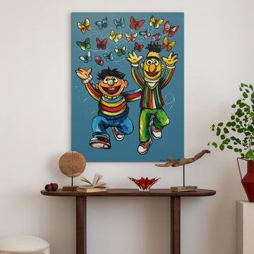 Bert and Ernie Were Best Friends (Original Painting)