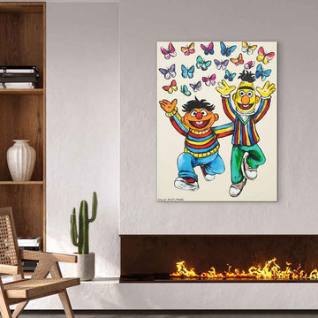 Bert and Ernie Were Besties (Original Painting)