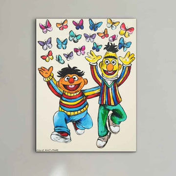 Bert and Ernie Were Besties (Original Painting)