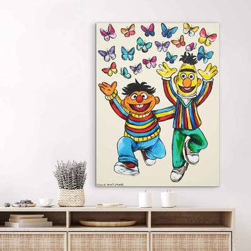 Bert and Ernie Were Besties (Original Painting)