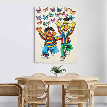 Bert and Ernie Were Besties (Original Painting)
