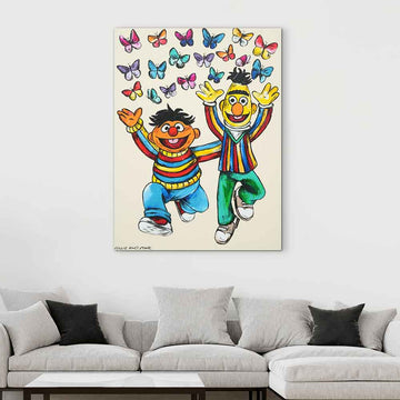 Bert and Ernie Were Besties (Original Painting)