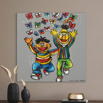 Bert and Ernie Were Besties (Original Painting)