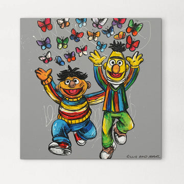 Bert and Ernie Were Besties (Original Painting)