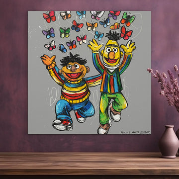 Bert and Ernie Were Besties (Original Painting)