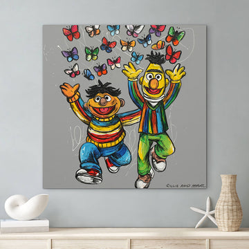 Bert and Ernie Were Besties (Original Painting)