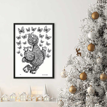 Big Bird Jumps for Joy (Giclee Canvas Print)