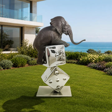 Big Luck of the Elephant (Bronze Sculpture)