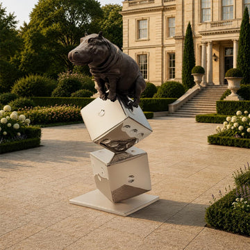 Big Luck of the Hippo (Bronze Sculpture)