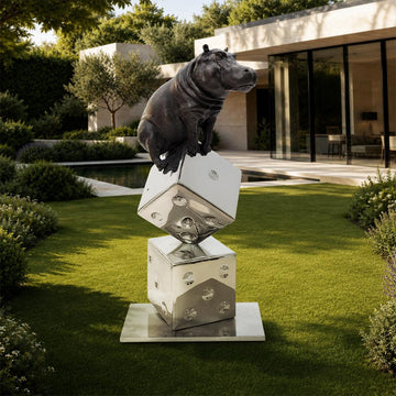 Big Luck of the Hippo (Bronze Sculpture)