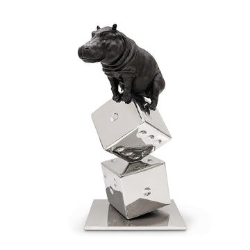 Big Luck of the Hippo (Bronze Sculpture)