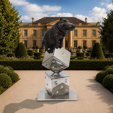 Big Luck of the Hippo (Bronze Sculpture)