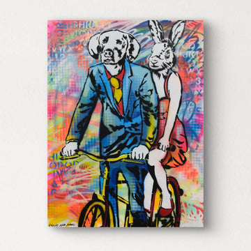 Biking for Two (Original Painting)
