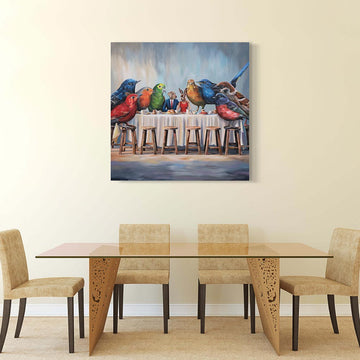 Birds of a Feather Eat Together (Original Painting)