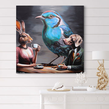 Blue Bird Sings (Original Painting)
