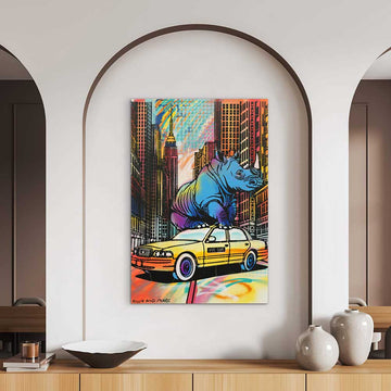Blue Rhino (Original Painting)