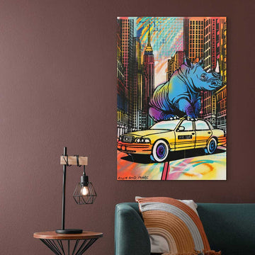 Blue Rhino (Original Painting)