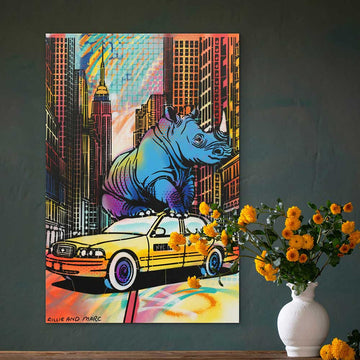 Blue Rhino (Original Painting)