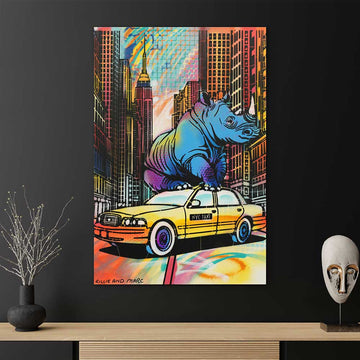 Blue Rhino (Original Painting)