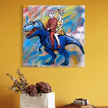 Blue T-Rex (Original Painting)