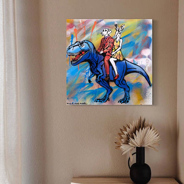 Blue T-Rex (Original Painting)