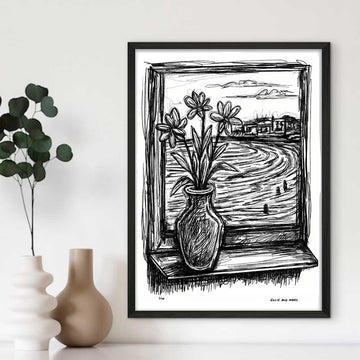 Bondi Beach Through the Window (Giclee Canvas Print)