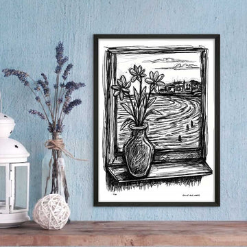 Bondi Beach Through the Window (Giclee Canvas Print)