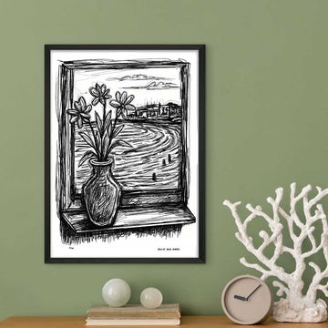 Bondi Beach Through the Window (Giclee Canvas Print)