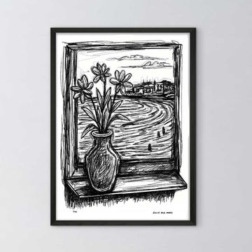 Bondi Beach Through the Window (Giclee Canvas Print)