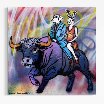 Bull All The Way (Original Painting)