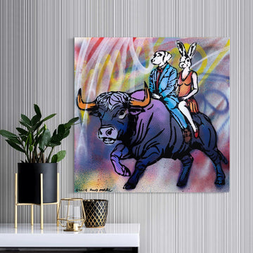 Bull All The Way (Original Painting)