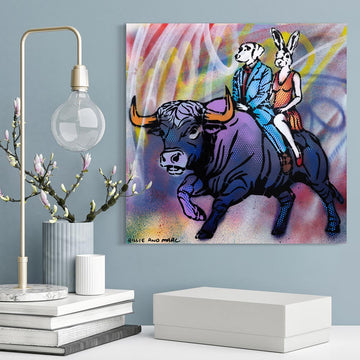 Bull All The Way (Original Painting)