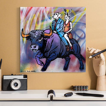 Bull All The Way (Original Painting)