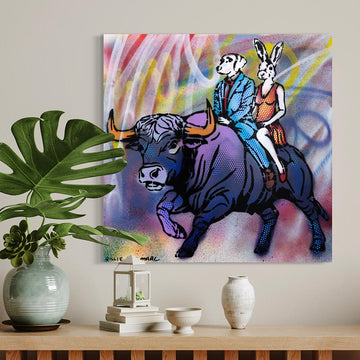 Bull All The Way (Original Painting)