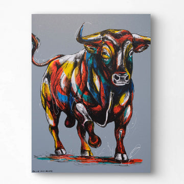 Bull Wins It All (Original Painting)