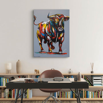 Bull Wins It All (Original Painting)