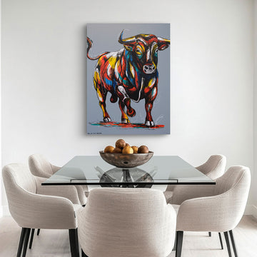 Bull Wins It All (Original Painting)