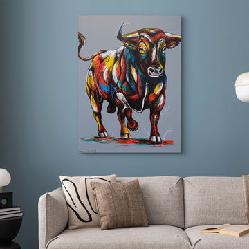 Bull Wins It All (Original Painting)