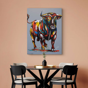 Bull Wins It All (Original Painting)