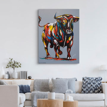 Bull Wins It All (Original Painting)
