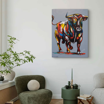 Bull Wins It All (Original Painting)