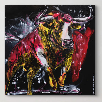 Bull of Courage and Love (Original Painting)