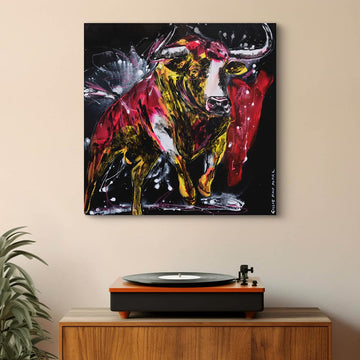 Bull of Courage and Love (Original Painting)