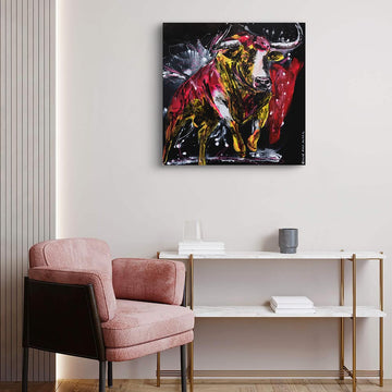 Bull of Courage and Love (Original Painting)