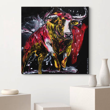 Bull of Courage and Love (Original Painting)