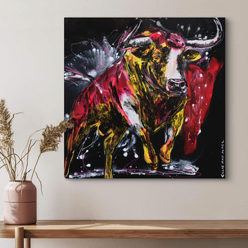 Bull of Courage and Love (Original Painting)